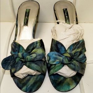 Muti green sandals